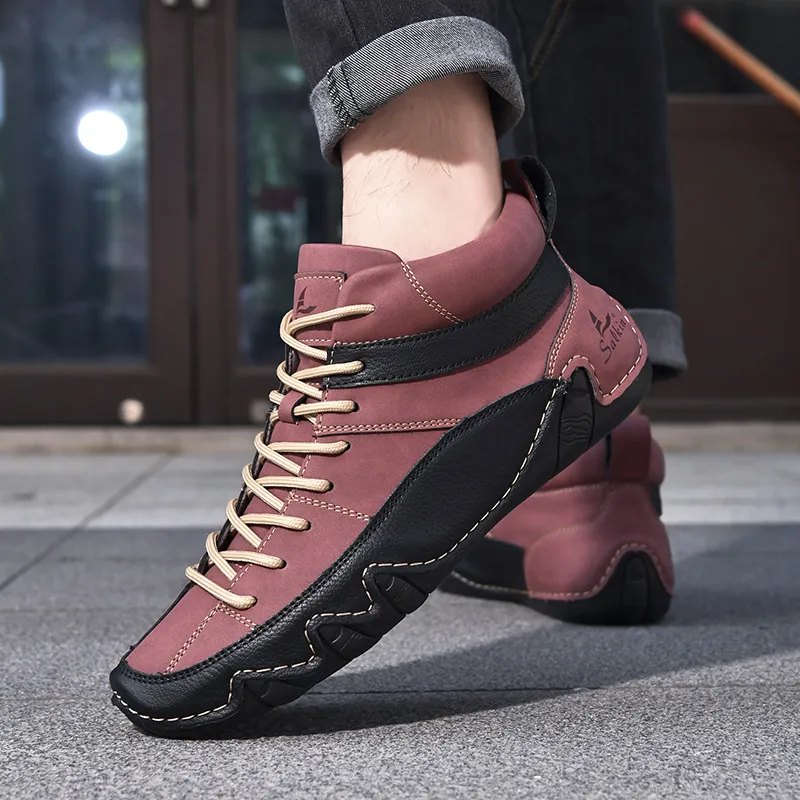 Men's casual comfortable and durable walking shoes arch support corrective loafers